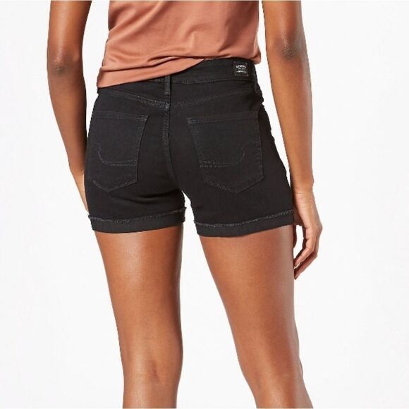 Signature by Levi Strauss & Co. Women's 4 Black Cuffed Short - Picture 2 of 5